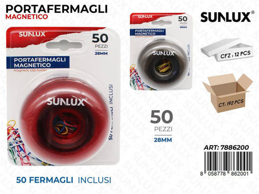 Sunlux - Portafermagli Magnetico 50Pcs 28Mm /Pz Da 12** 7886200