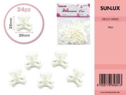 Orsetti 24Psc Avorio /Pz Da 12-24**