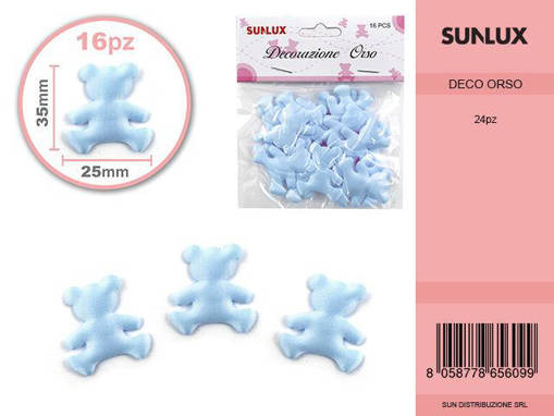 Orsetti 16Psc Celeste/Pz Da 12-24**