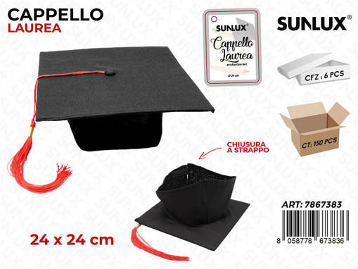 Sunlux Cappello Laurea 24*24Cm