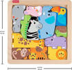 Mattel - Fisher-Price  - Fisher-Price Wood Puzzle degli Animali JFG10