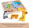 Mattel - Fisher-Price  - Fisher-Price Wood Puzzle degli Animali JFG10