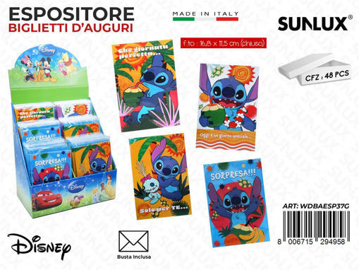 Wooparty Esp. Biglietti Stitch 16.8*11.5Cm