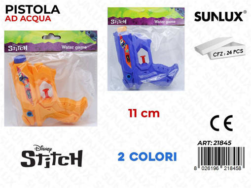 Wooparty Pistola Ad Acqua Stitch Ass. 11Cm