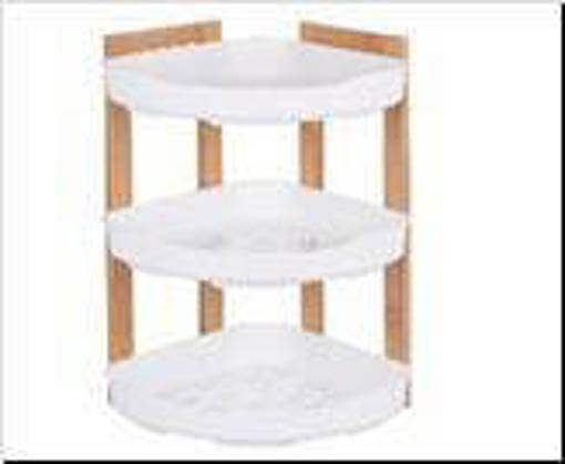 Galileo Angoliera 3 Ripiani 23X45Cm Plastica/Bambu'