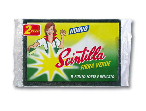 Scintilla Fibra Spugna Abrasiva, 2 pezzi