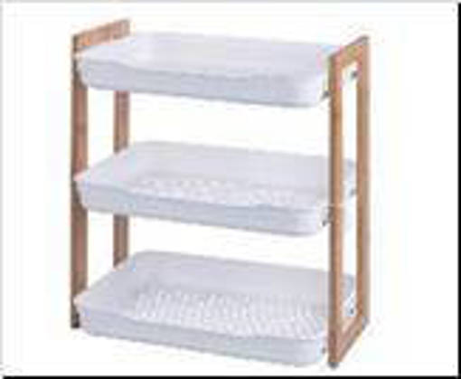 Galileo Scaffale 3 Ripiani H45Cm Plastica Bamboo