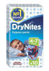 Huggies Drynites Bimbo 4-7 Anni (17-30 Kg), 10 Pannolini