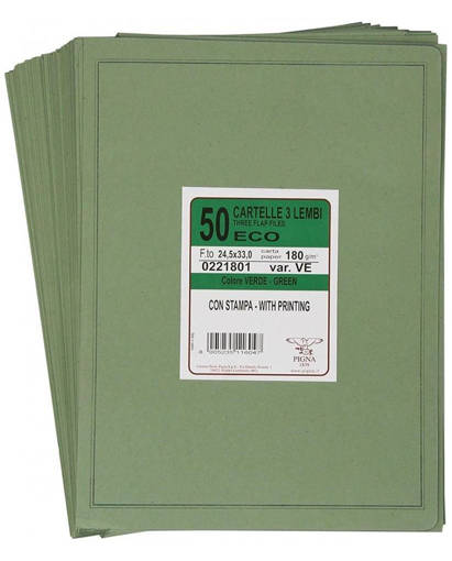Pigna -  - Copertina Per Atti 3 Lembi Con Stampa 180 Gr 0221801_VE