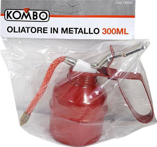 Kombo Oliatore A Pompa Da 300Ml  Con Canna In Pvc E Manico  In Acciaio