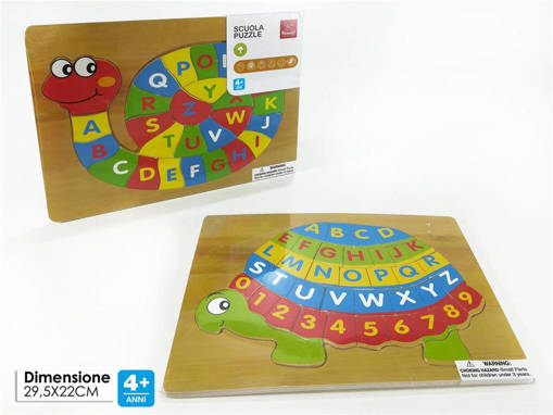 Puzzle 3D Legno Animali 2Ass