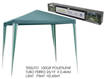 GAZEBO 3X3 VERDE POLIETILENE          