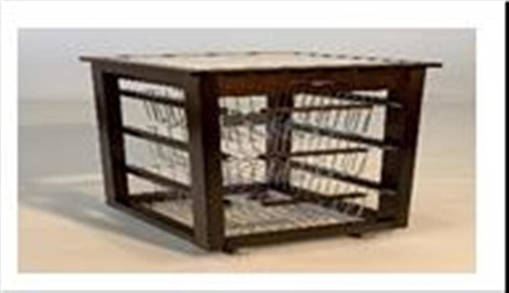 Legno Line Carrello Legno Slim Noce  1119