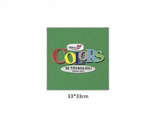 Dopla Tovaglioli Ovatta 33X33 2Veli Verde Carta