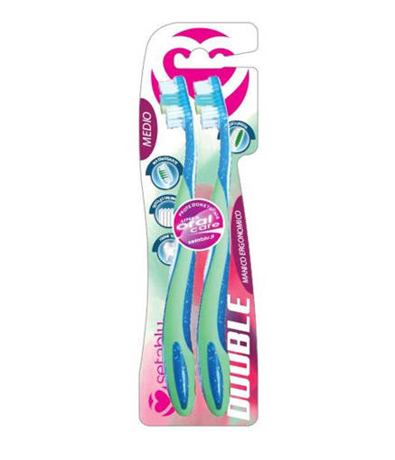 Setablu Set 2 Spazzolini Denti Precision Medio