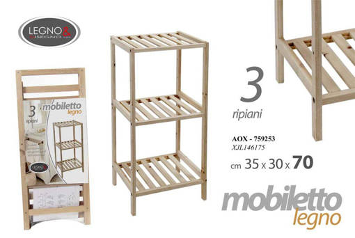 Legno&Disegno MOBILE 3 MENSOLE 35*30*70  XJL146175