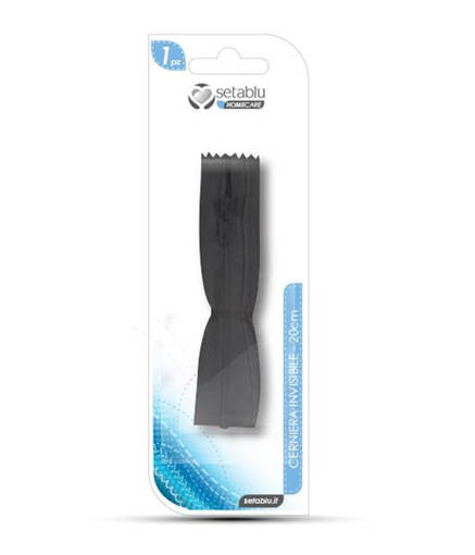 Setablu Cerniera 20Cm Invisibile Nera