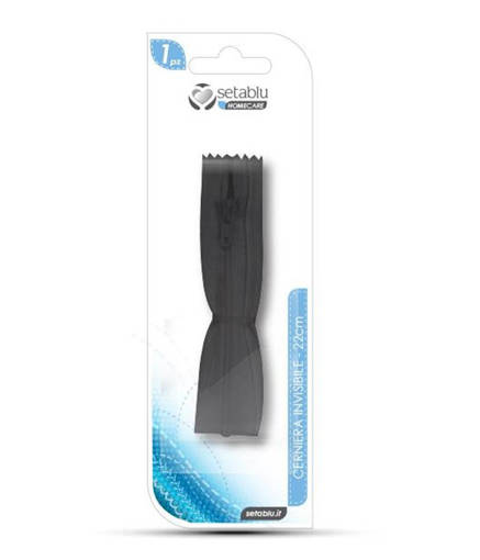 Setablu Cerniera 22Cm Invisibile Nera