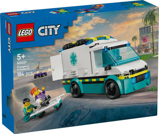 Lego City Great Vehicles 60451 Ambulanza di emergenza