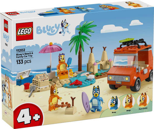 Lego Bluey 11202 Vacanza sulla spiaggia della famiglia di Bluey