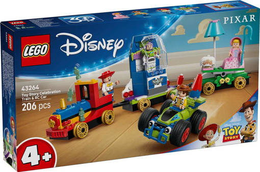 Lego Disney Pixar 43264 Toy Story: Treno e Auto RC celebrativi