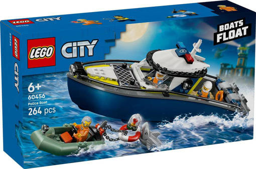 Lego City Police 60456 Inseguimento del motoscafo della Polizia