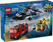 Lego City Great Vehicles 60462 Elicottero, autopompa e sottomarino
