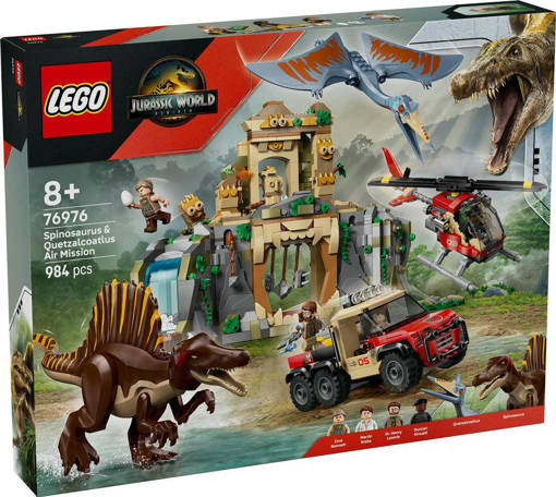 Lego Jurassic World 76976 Missione aerea con Spinosauro e Quetzalcoatlus