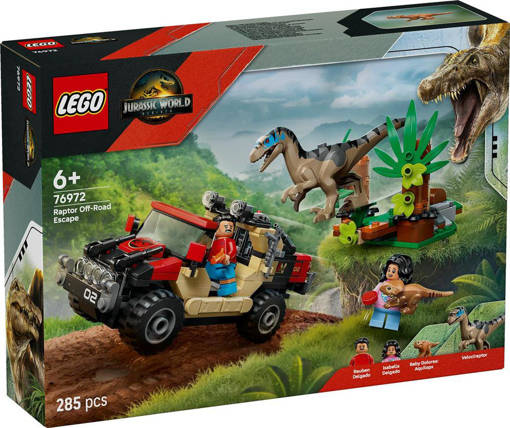 Lego Jurassic World 76972 Fuga dal Raptor sul fuoristrada