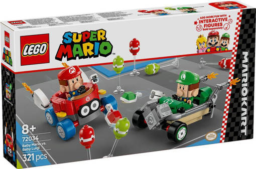 Lego Super Mario 72034 Mario Kart™: Baby Mario vs Baby Luigi