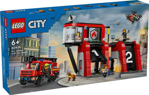 Lego City Fire 60414 Caserma dei pompieri e autopompa