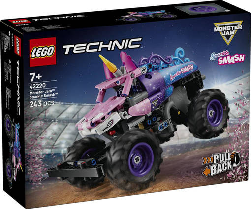 Lego Technic 42220 Monster Jam™ Sparkle Smash™ a retrocarica