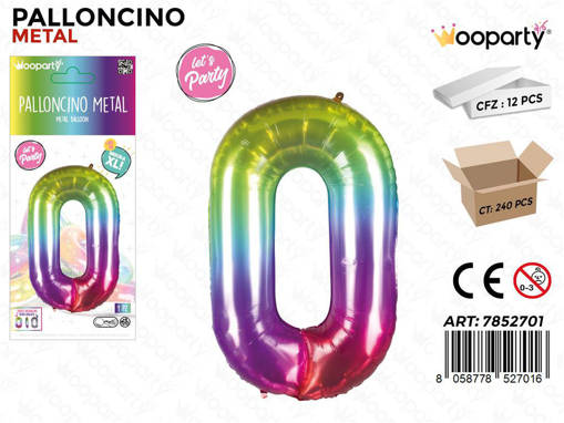 PALLONCINO METAL M.COLOR N.0 100CM /PZ DA 12**