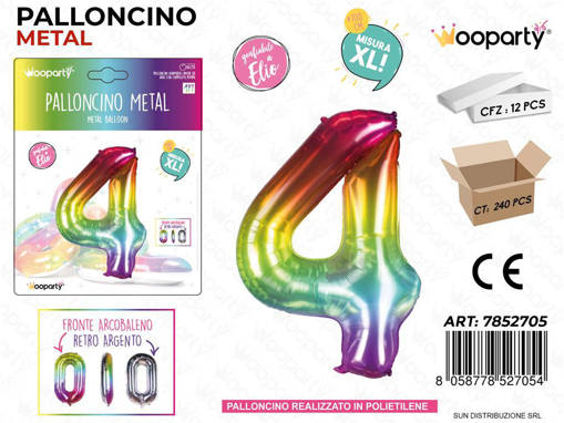 PALLONCINO METAL M.COLOR N.4 100CM /PZ DA 12**