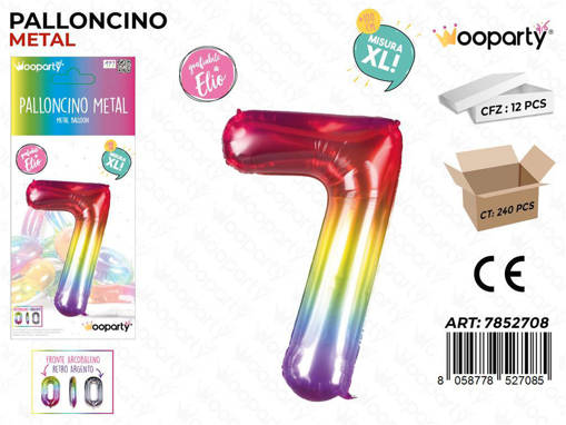 PALLONCINO METAL M.COLOR N.7 100CM /PZ DA 12**