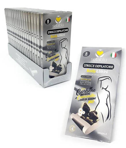 Setablu Strisce Body Bikini 8Pz Carbone Nat.