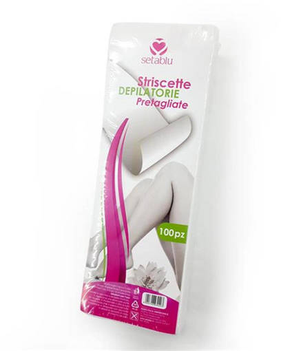 Setablu Strisce Depilatorie Pretagliate 100Pz