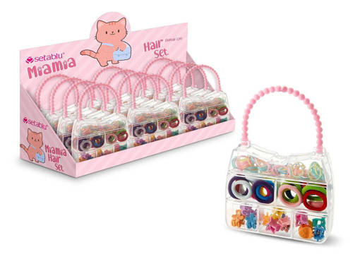 Setablu ELASTICI MINI E PINZETTE BORSETTA MIX IN