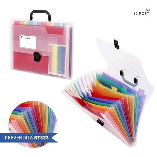 Pryma Cartella P/Docum.Soffietto C/Clip A4 12Posti 0207869