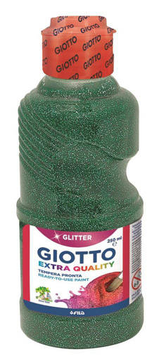 Fila - Giotto - Tempera pronta a base d'acqua 250 ml verde glitter F53120500