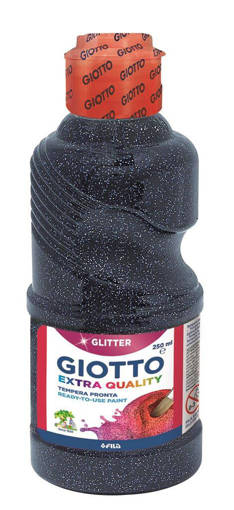 Fila - Giotto - Tempera pronta a base d'acqua 250 ml blu notte glitter F53120800