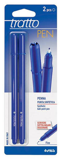 Fila - Tratto - Penna punta sintetica Pen 2 pz blu F030801