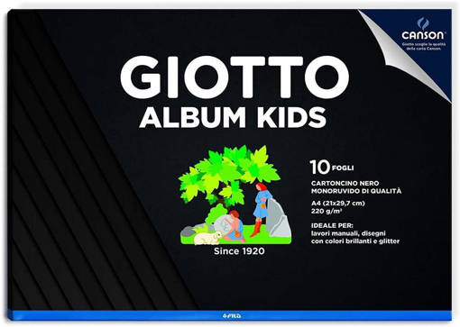 Fila - Giotto - Album kids nero monoruvido A4 10 fogli F580600