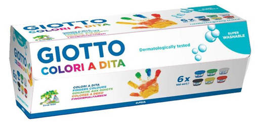 Fila - Giotto - Colori a dita 6 x 100 ml F534100