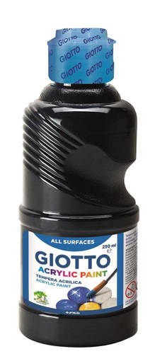 Fila - Giotto - Tempera acrilica 250 ml nero F53402400