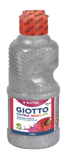 Fila - Giotto - Tempera pronta a base d'acqua 250 ml argento glitter F53120200
