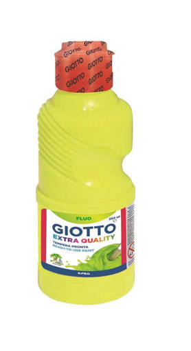 Fila - Giotto - Tempera pronta a base d'acqua 250 ml giallo fluo F53110100