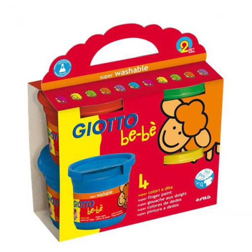 Fila - Giotto be-bè - Colori a Dita 4 Barattoli F467200