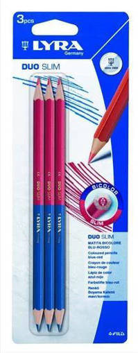 Fila - Lyra - Matita esagonale bicolore Duo Slim 3 pz L2928001