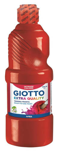 Fila - Giotto - Tempera pronta a base d'acqua 500 ml rosso vermiglione F532807